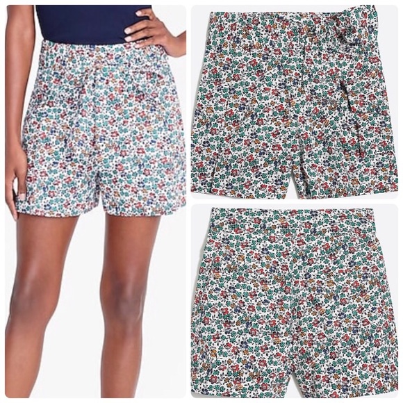 J. Crew Pants - 🔥4/25 J. Crew Floral Print Tie-Waist Shorts